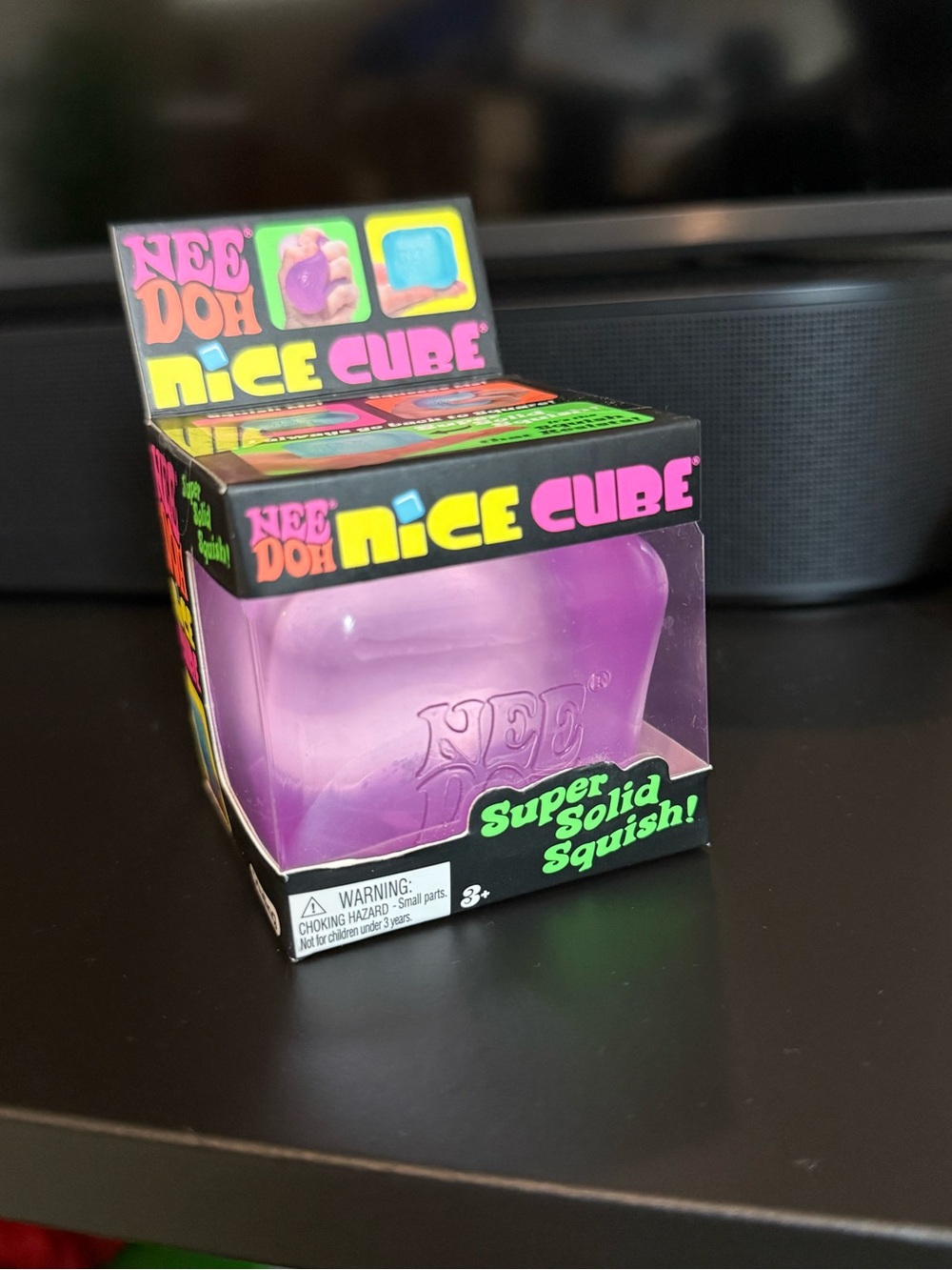 NeeDoh Nice Cube Purple Super Solid Squish